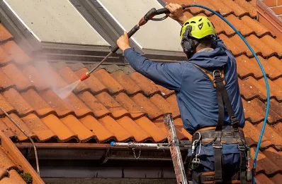 Démoussage et hydrofuge de toiture à Trans